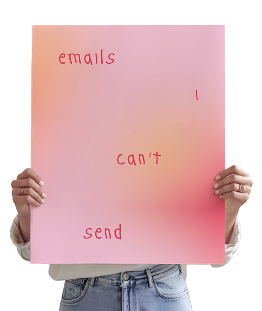 Emails I Can't Send - Sabrina Carpenter Inspired Poster