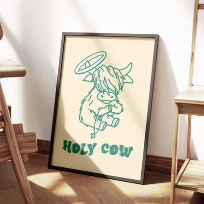 HOLY COW! in green