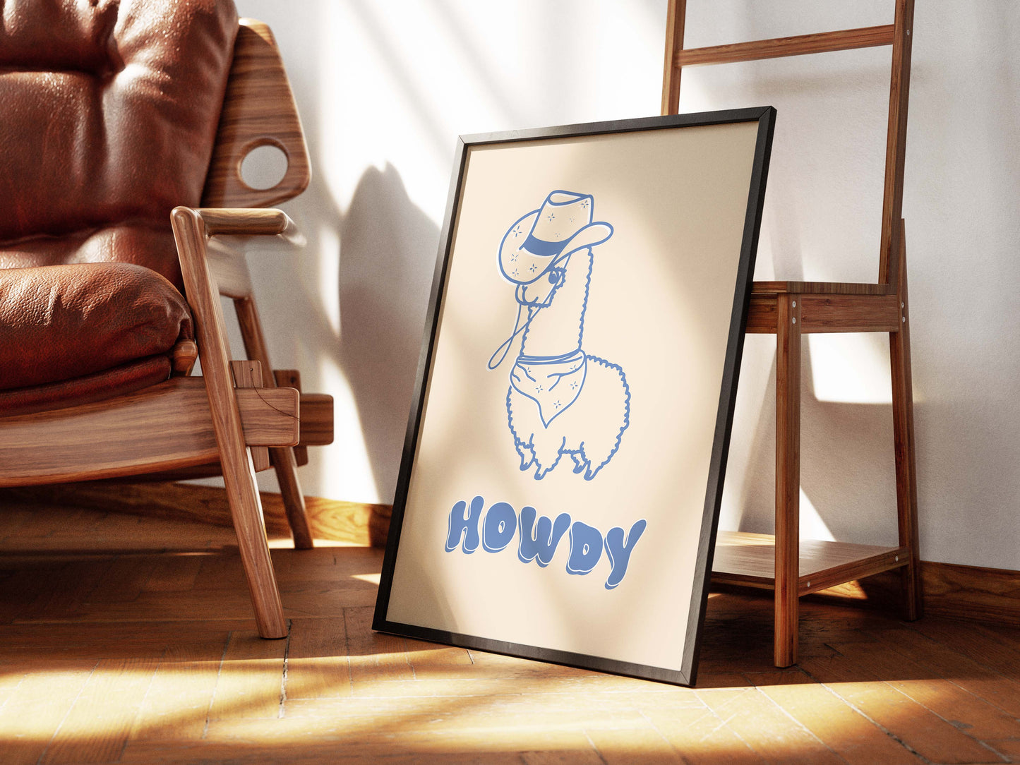 HOWDY ALPACA! in blue