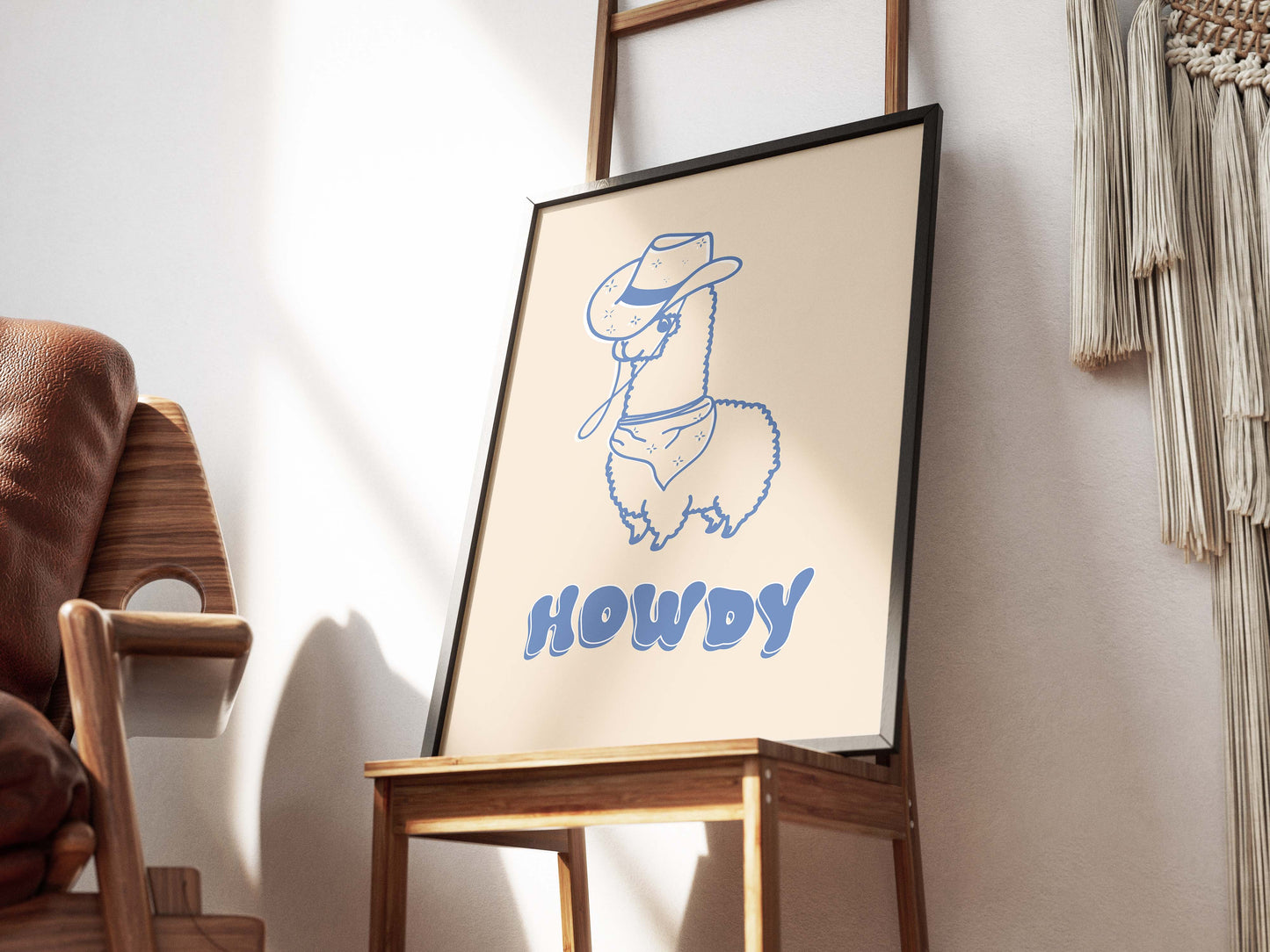 HOWDY ALPACA! in blue