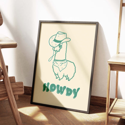 HOWDY ALPACA! in green