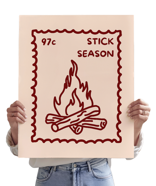 Stick Season Stamp Poster