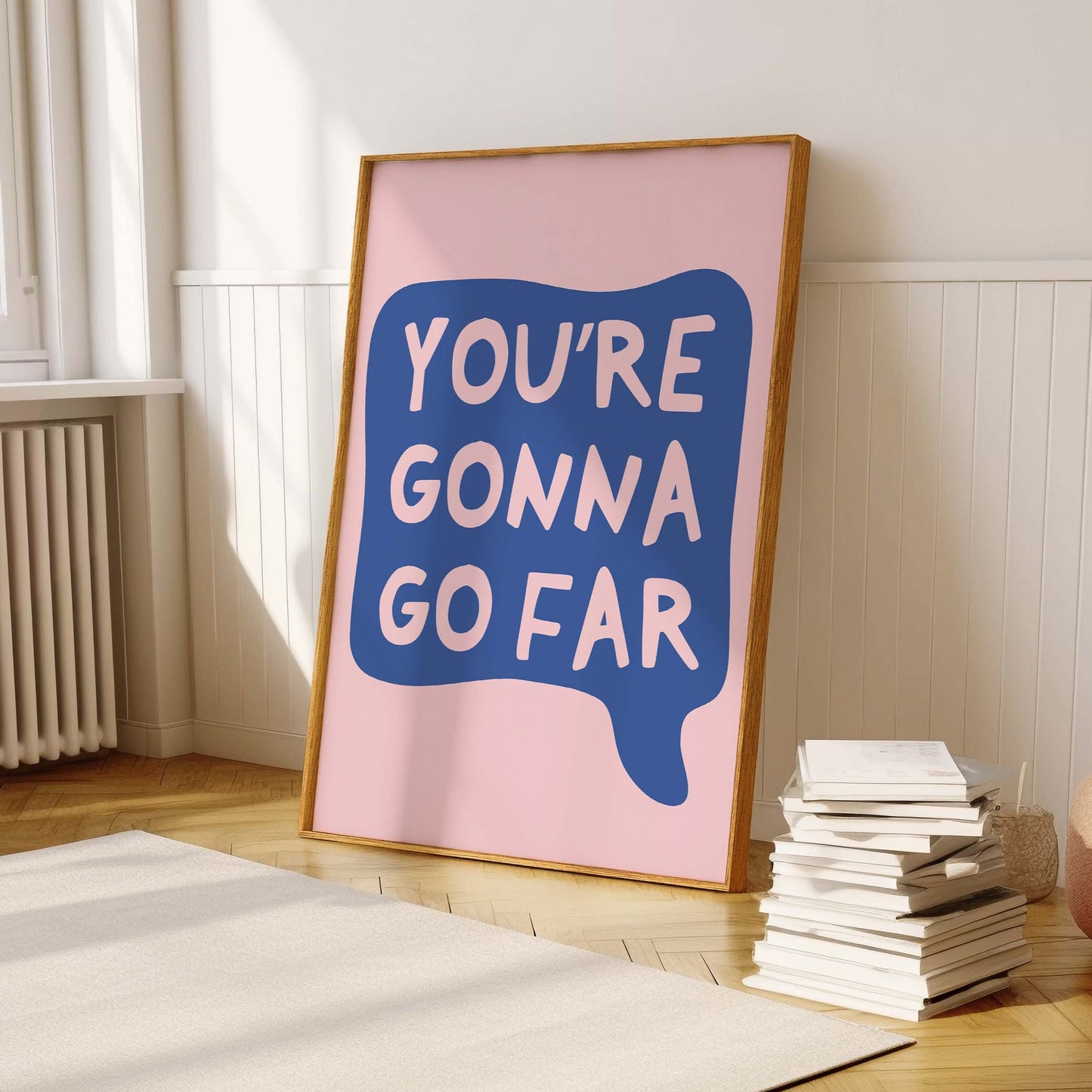 You're Gonna Go Far Bubble - Noah Kahan Inspired Poster