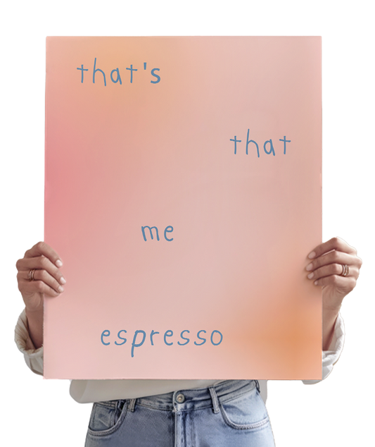 Espresso - Sabrina Carpenter Inspired Poster