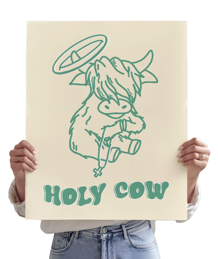 HOLY COW! in green