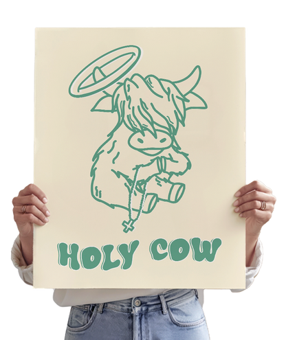 HOLY COW! in green