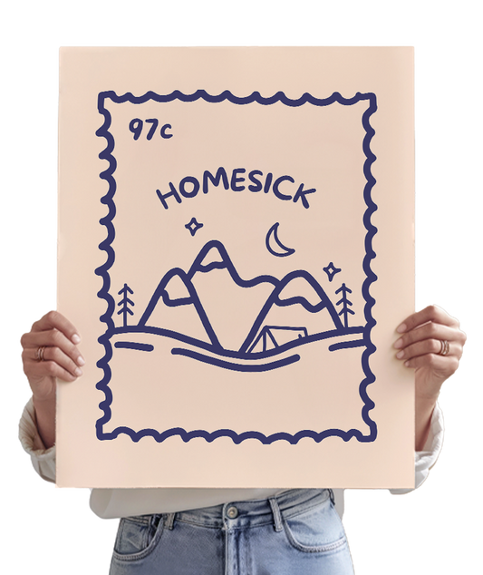 Homesick Stamp Poster