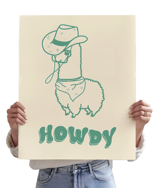 HOWDY ALPACA! in green