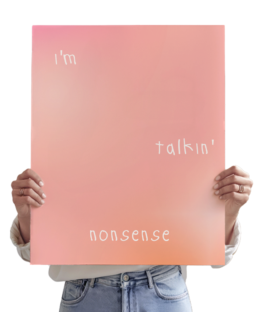 Nonsense - Sabrina Carpenter Inspired Poster